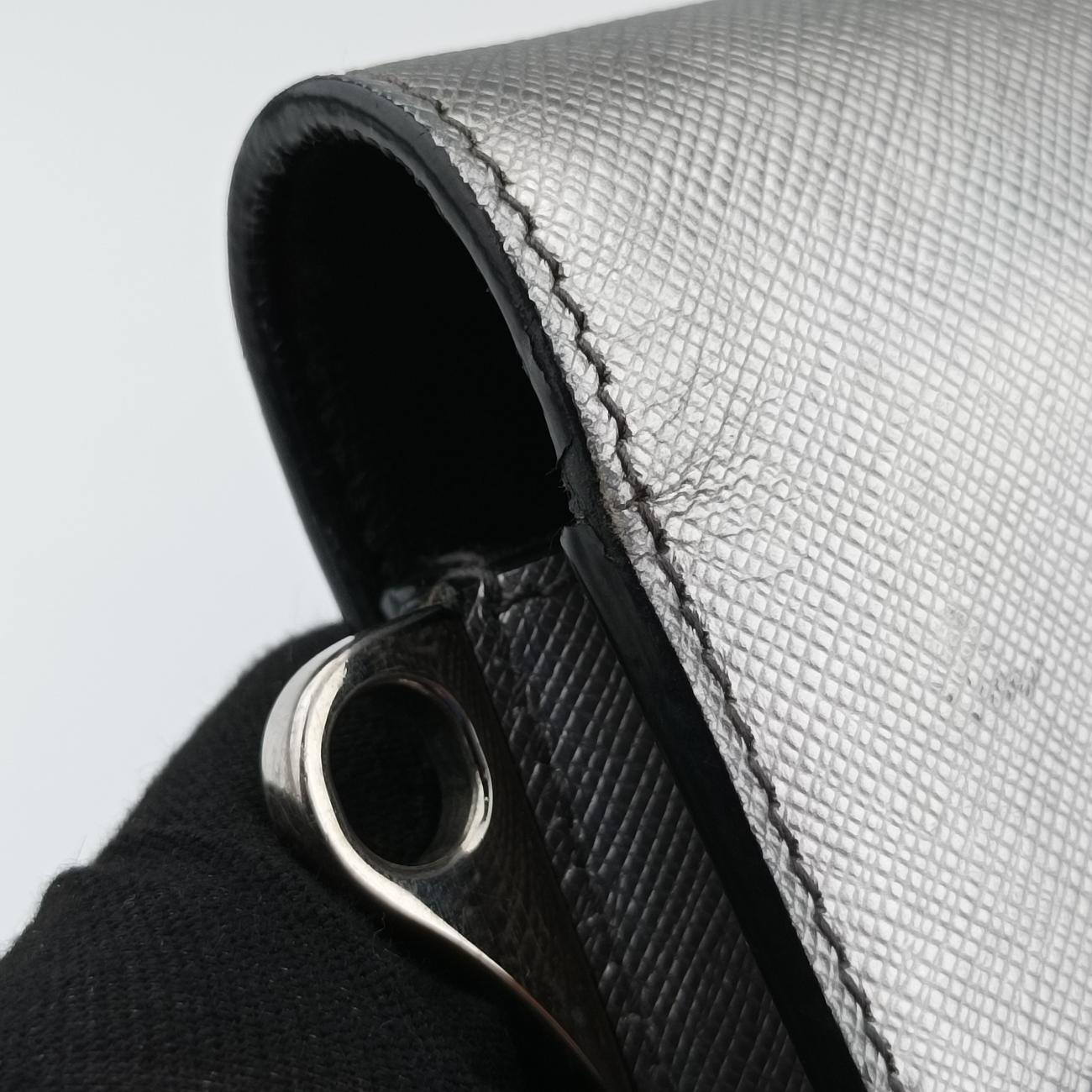 Sound Lock Silver SAFFIANO Leather BT1037 25サウンドロック シルバー サフィアーノレザー BT1037 25