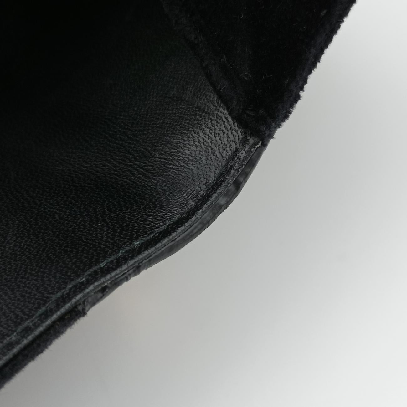 Cahier Black×green velour 1BH058 233カイエ ブラック×グリーン ベロア 1BH058 233