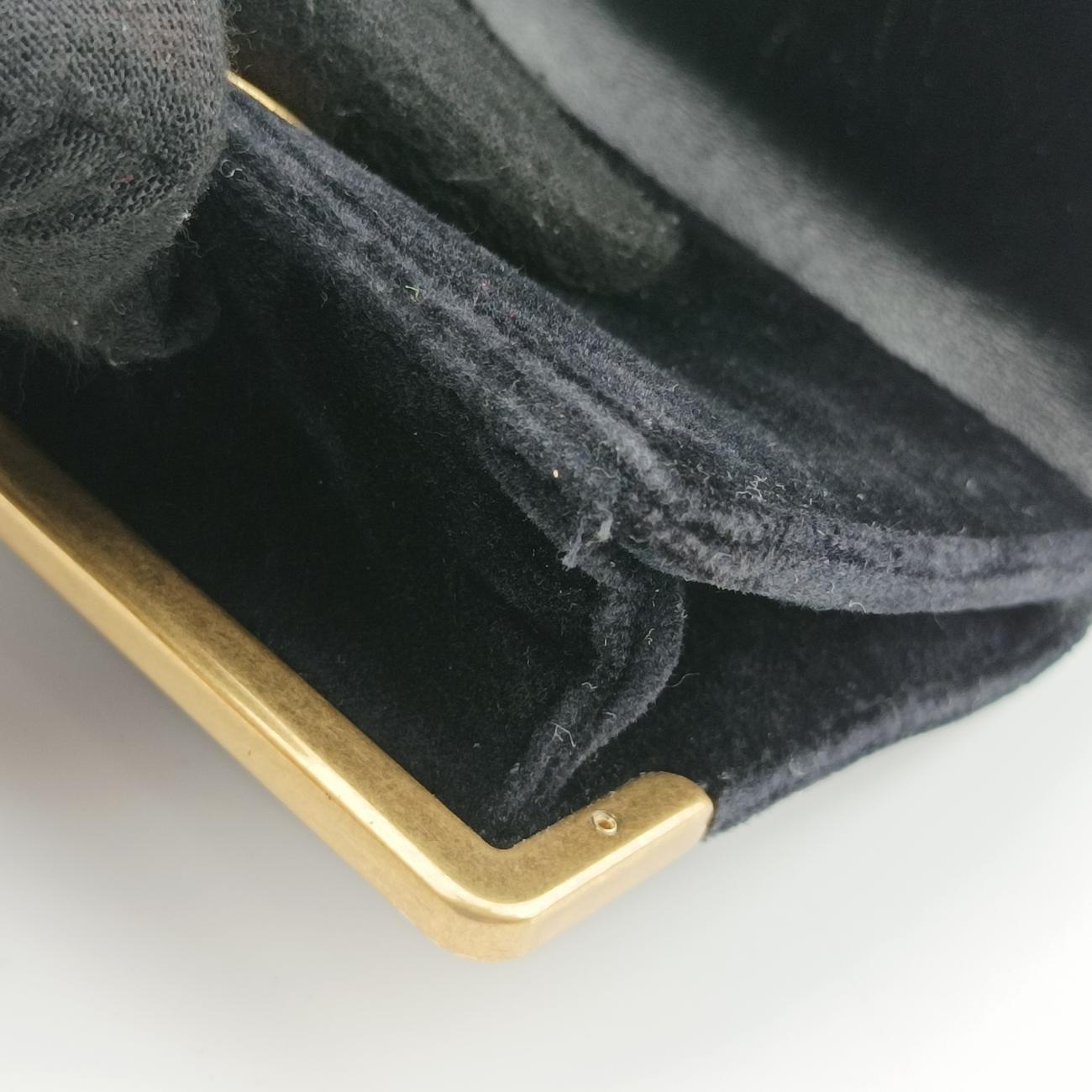 Cahier Black×green velour 1BH058 233カイエ ブラック×グリーン ベロア 1BH058 233