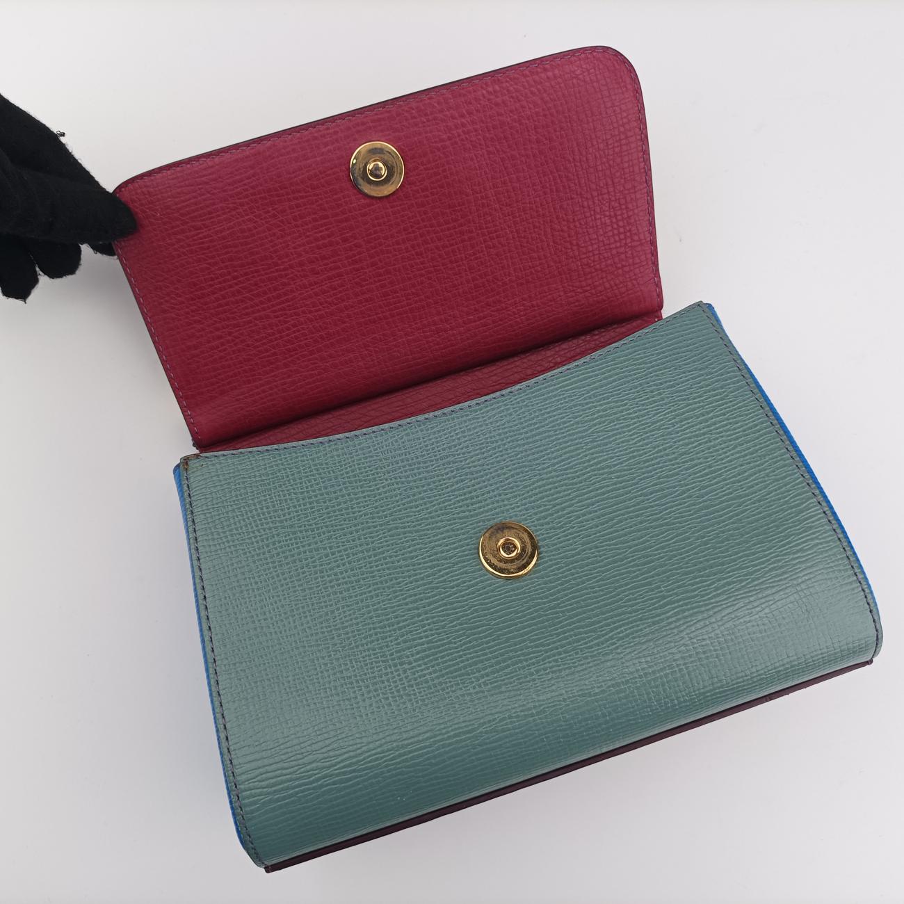 SICILY Red×Blue×Greenish gray Leather 44シシリー レッド×ブルー×グリーニッシュ グレイ レザー 44