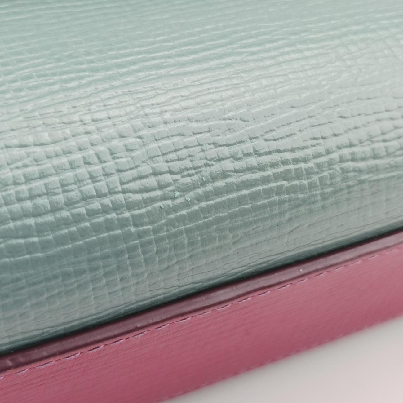 SICILY Red×Blue×Greenish gray Leather 44シシリー レッド×ブルー×グリーニッシュ グレイ レザー 44