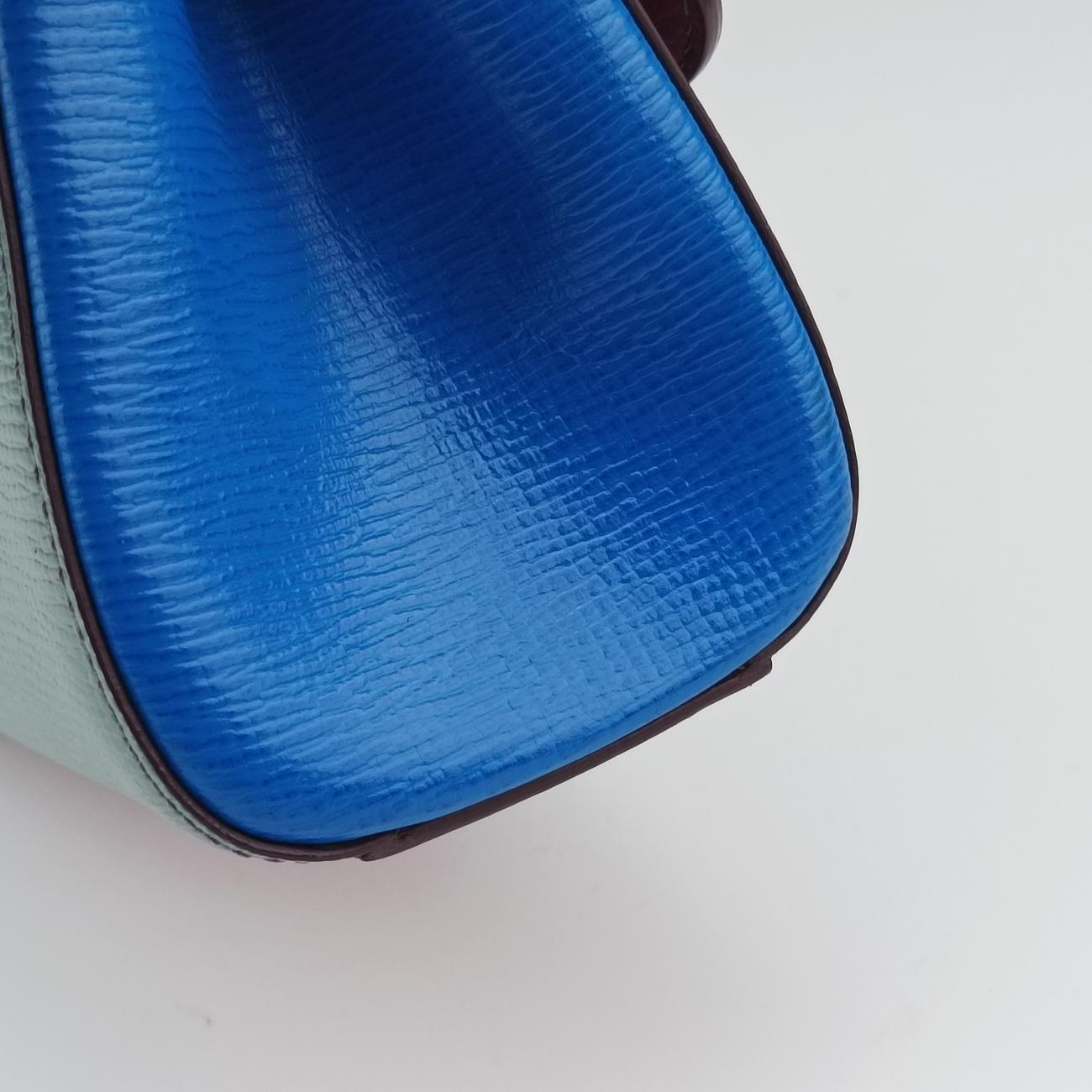 SICILY Red×Blue×Greenish gray Leather 44シシリー レッド×ブルー×グリーニッシュ グレイ レザー 44