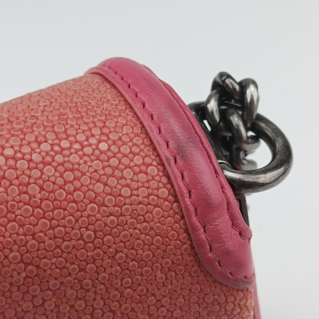 Boy exotic Pink Pearlfish Leather A67198 17067444ボーイエキゾチック ピンク パールフィッシュレザー A67198 17067444