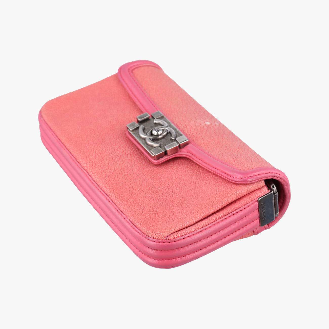 Boy exotic Pink Pearlfish Leather A67198 17067444ボーイエキゾチック ピンク パールフィッシュレザー A67198 17067444