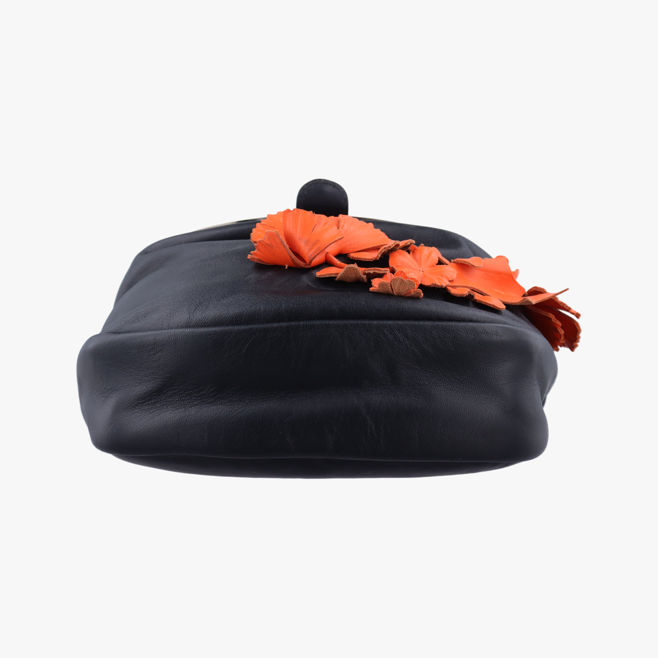 Floral decoration Black×Multicolour Leather CLG980537304792花飾り ブラック×マルチカラー レザー CLG980537304792