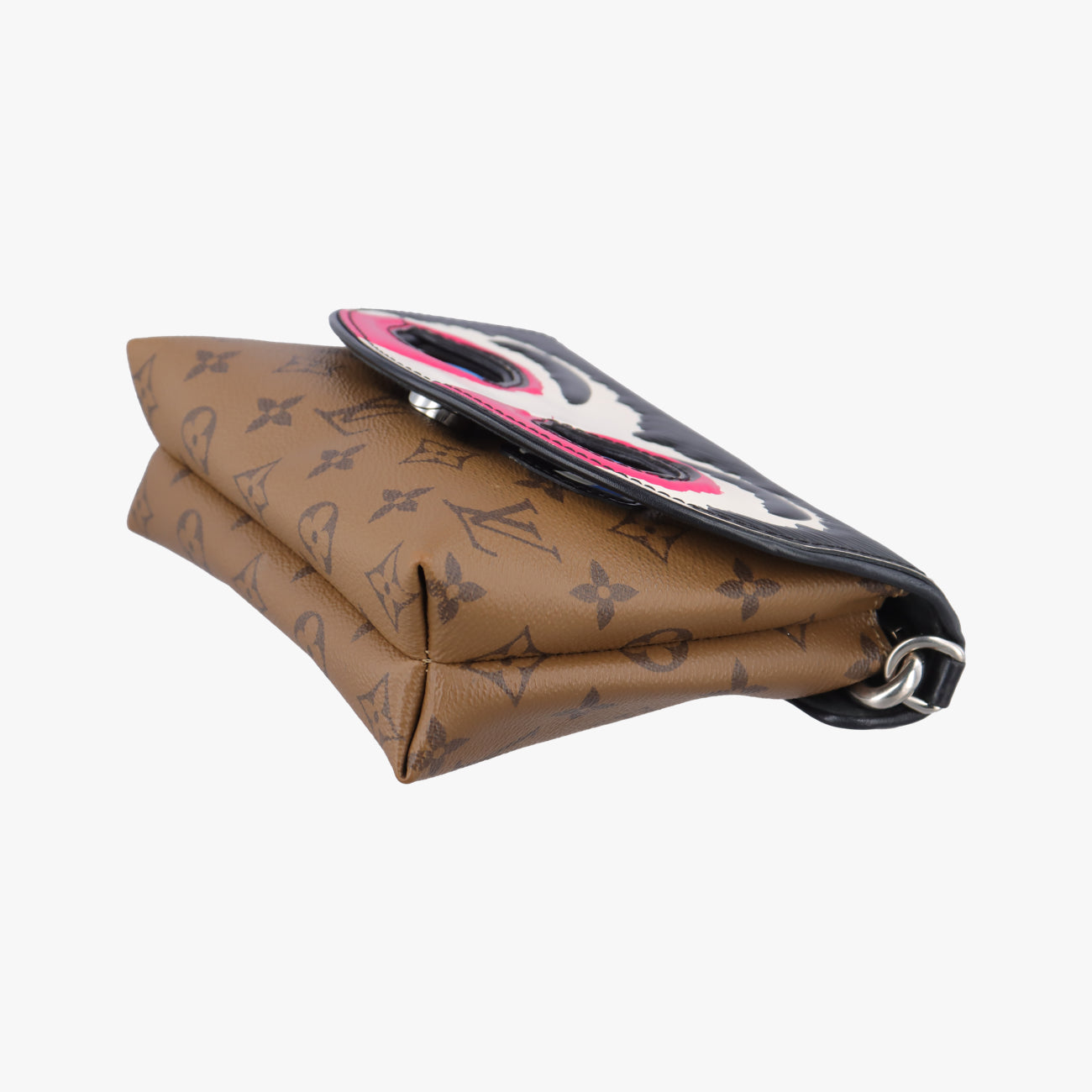 Pochette Kabuki Mask Brown×MARRON×FUCHSIA Monogram Reverse×Epi M43495 DU3127ポシェットカブキマスク モノグラム/ブラウン系×マロン×フューシャ モノグラムリバース×エピ M43495 DU3127