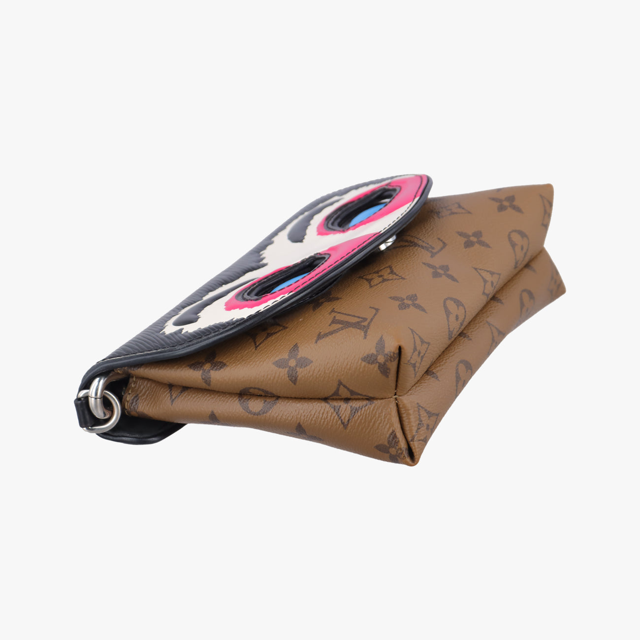 Pochette Kabuki Mask Brown×MARRON×FUCHSIA Monogram Reverse×Epi M43495 DU3127ポシェットカブキマスク モノグラム/ブラウン系×マロン×フューシャ モノグラムリバース×エピ M43495 DU3127