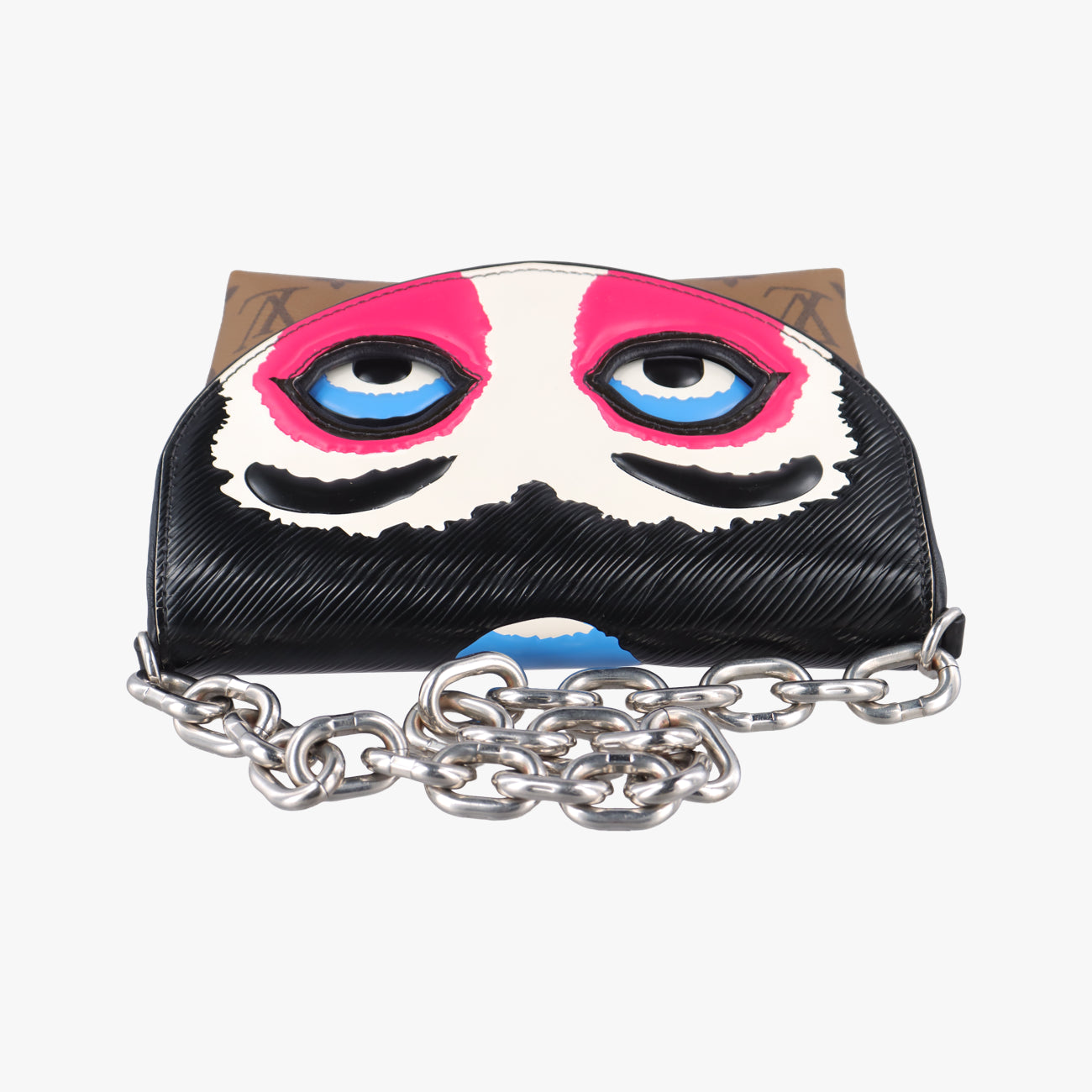 Pochette Kabuki Mask Brown×MARRON×FUCHSIA Monogram Reverse×Epi M43495 DU3127ポシェットカブキマスク モノグラム/ブラウン系×マロン×フューシャ モノグラムリバース×エピ M43495 DU3127