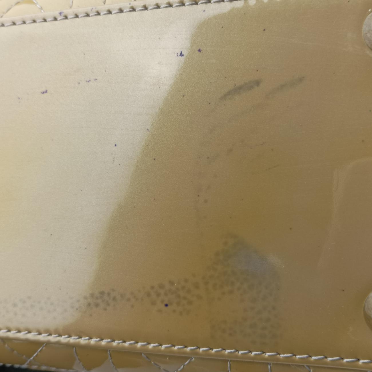 Lady Dior Yellow Patent 16-BO-1100 Aレディディオール ラージ イエロー パテント 16-BO-1100 A