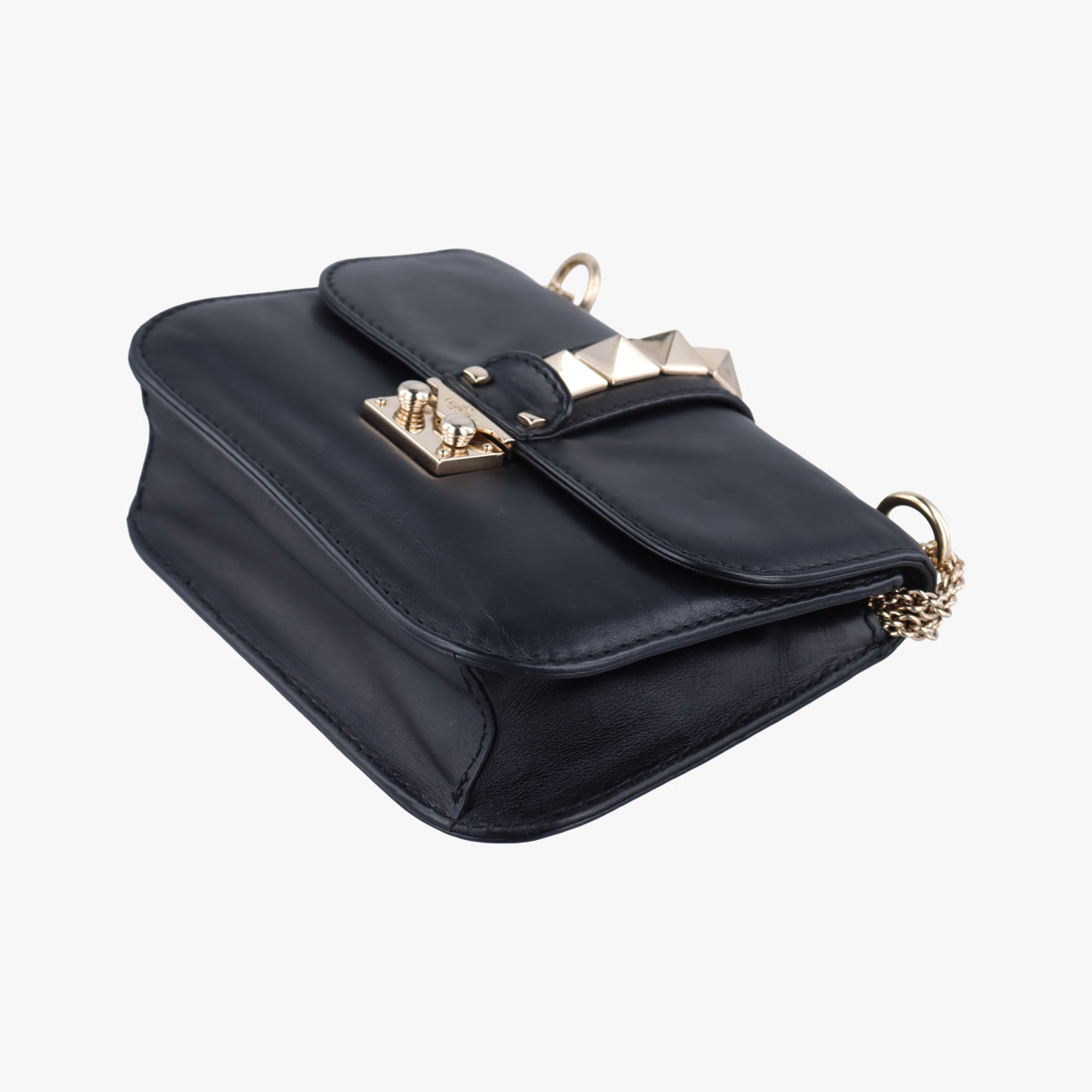 Rockstud Glam Lock Black Leather BS-C312VIT3ロックスタッズグラムロックスモール ブラック レザー BS-C312VIT3