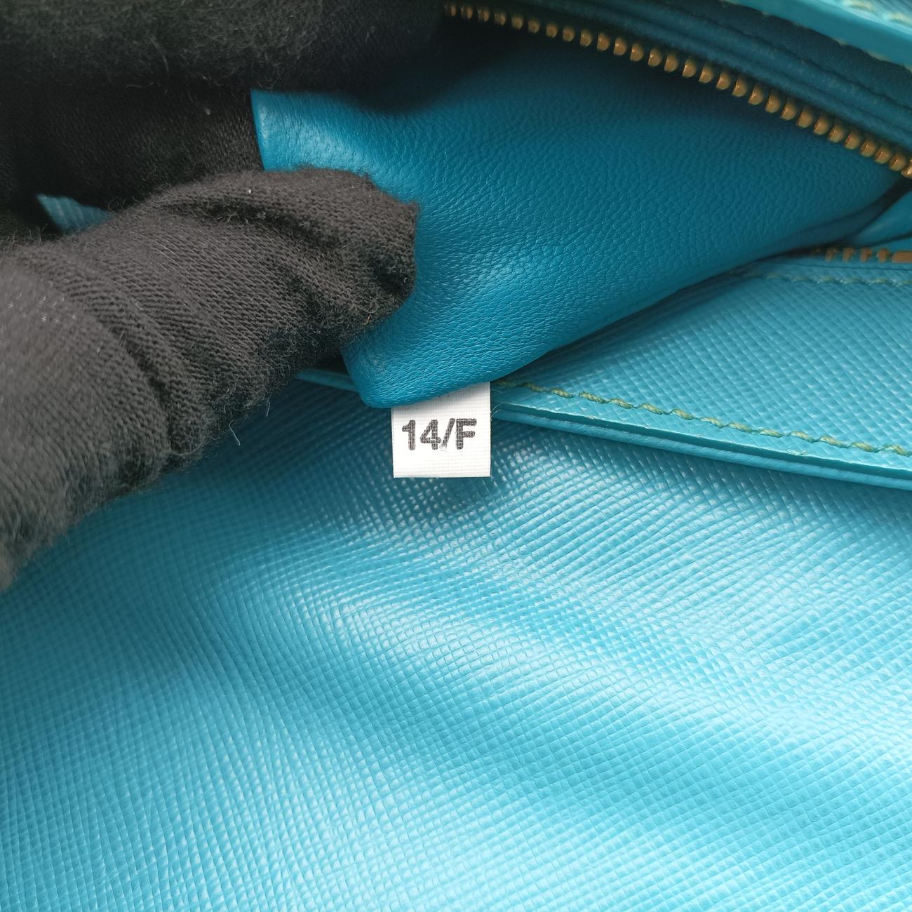 lock Fuoco Sound Top Handle Blue SAFFIANO Leather BT0963 14/Fロック フオコ サウンドトップハンドル ブルー サフィアーノレザー BT0963 14/F