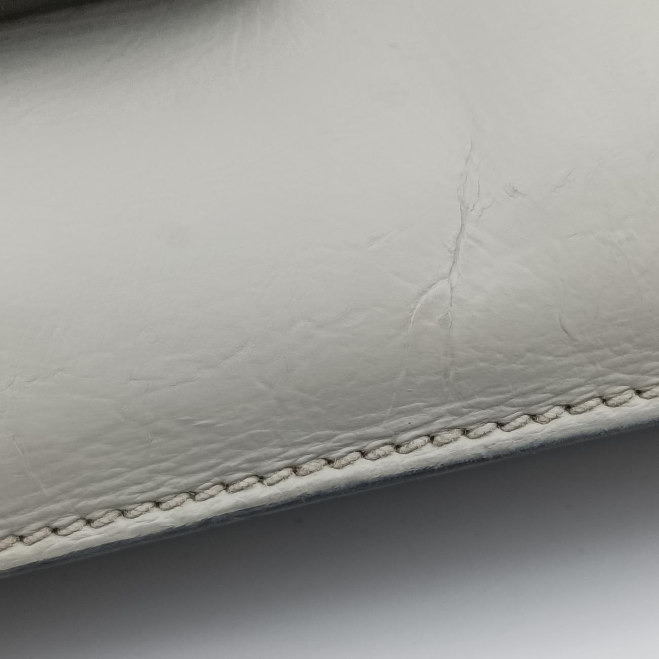 Soft Sound White SAFFIANO Leather BR5026 7ソフトサウンド ホワイト サフィアーノレザー BR5026 7