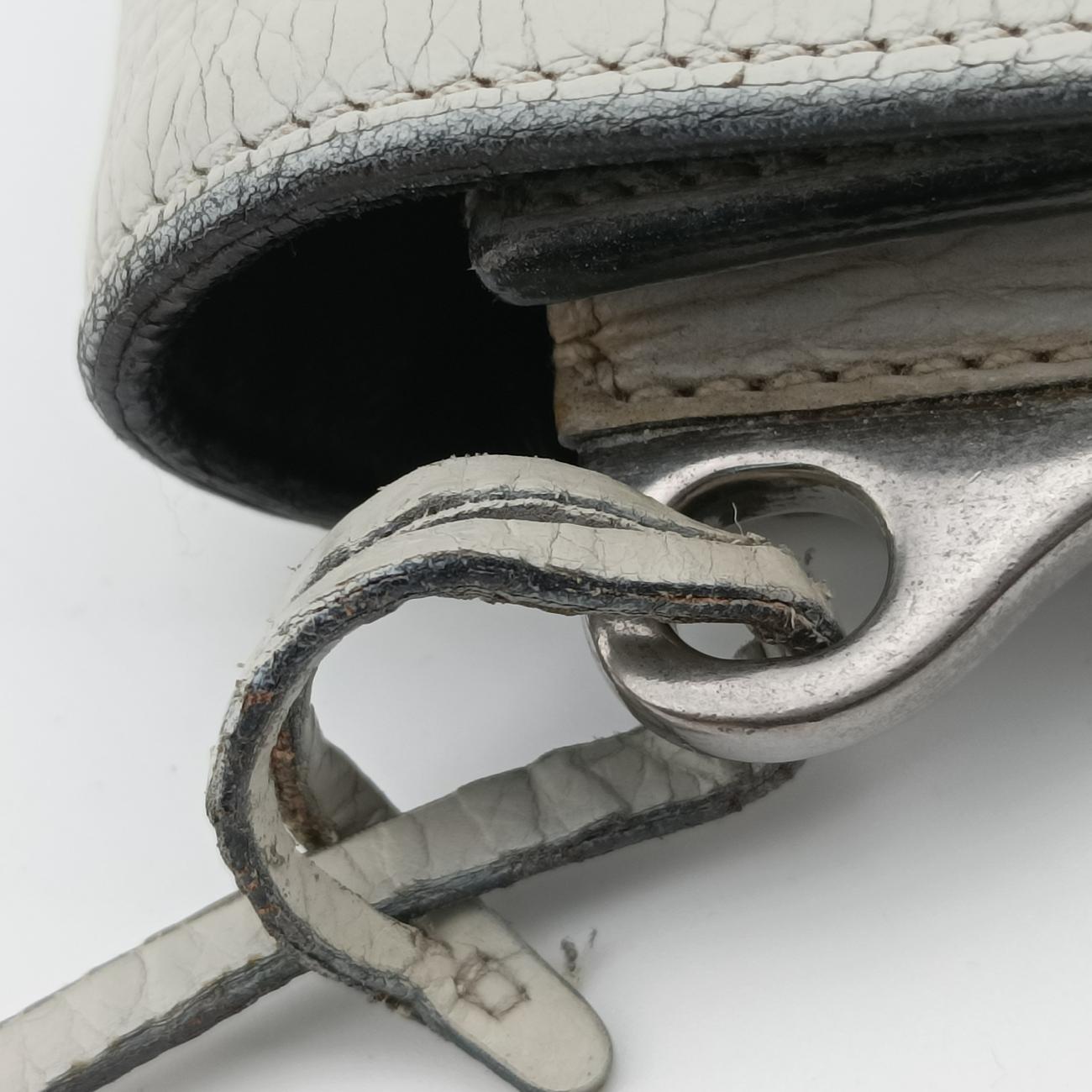 Soft Sound White SAFFIANO Leather BR5026 7ソフトサウンド ホワイト サフィアーノレザー BR5026 7