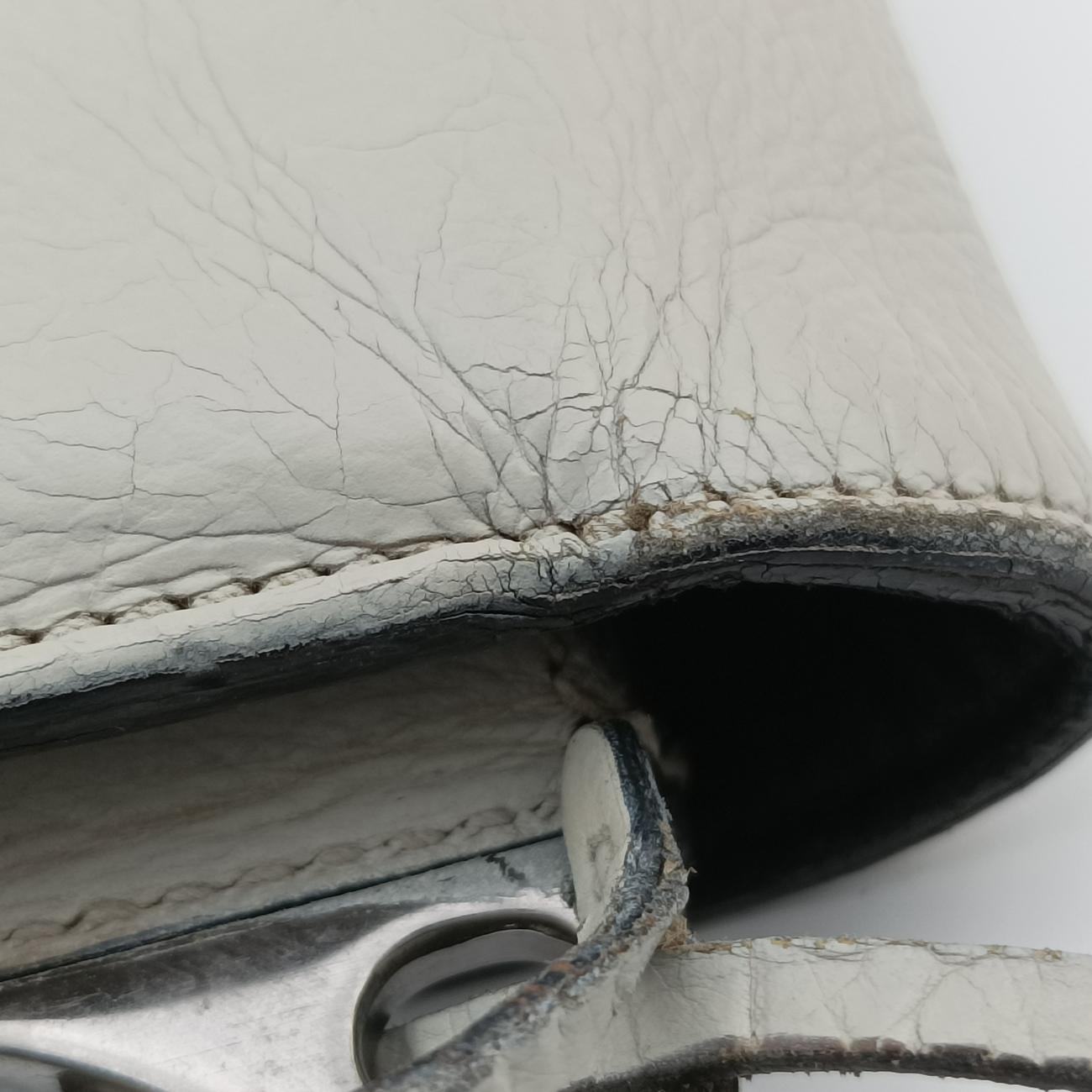 Soft Sound White SAFFIANO Leather BR5026 7ソフトサウンド ホワイト サフィアーノレザー BR5026 7