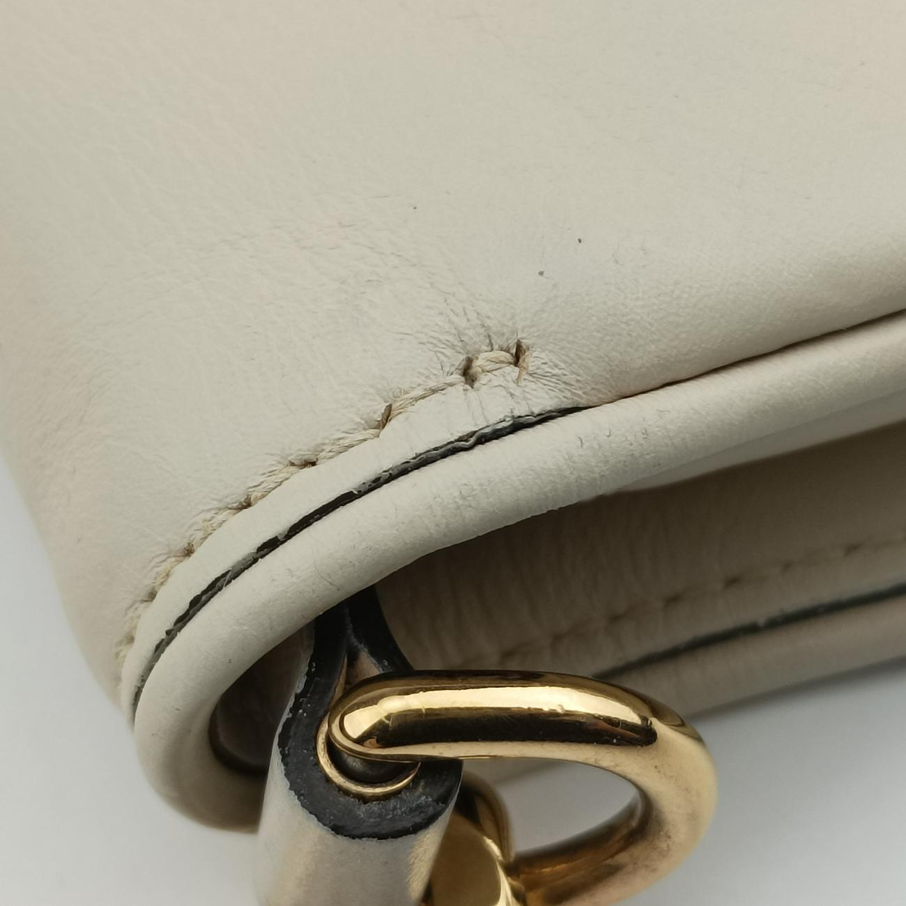 Blondie Chain White Leather 699268 A038550586ブロンディ チェーン ホワイト レザー 699268 A038550586