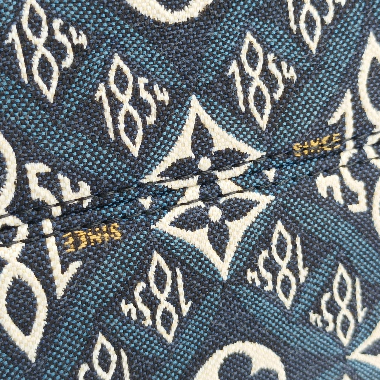 On the Go 1854 MM Navy×White×Beige monogram jacquard M57396 FL4270オンザゴー1854 MM ネイビー×ホワイト×ベージュ モノグラム ジャガード M57396 FL4270