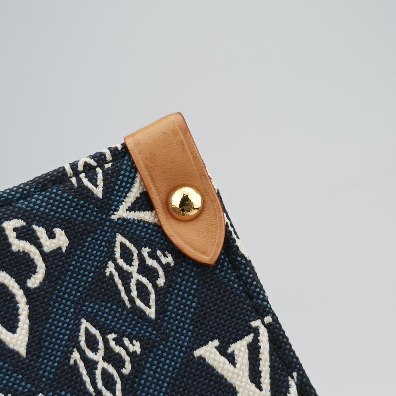 On the Go 1854 MM Navy×White×Beige monogram jacquard M57396 FL4270オンザゴー1854 MM ネイビー×ホワイト×ベージュ モノグラム ジャガード M57396 FL4270