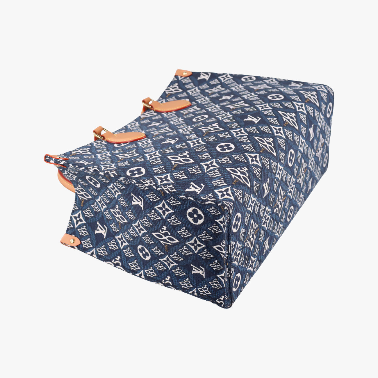 On the Go 1854 MM Navy×White×Beige monogram jacquard M57396 FL4270オンザゴー1854 MM ネイビー×ホワイト×ベージュ モノグラム ジャガード M57396 FL4270