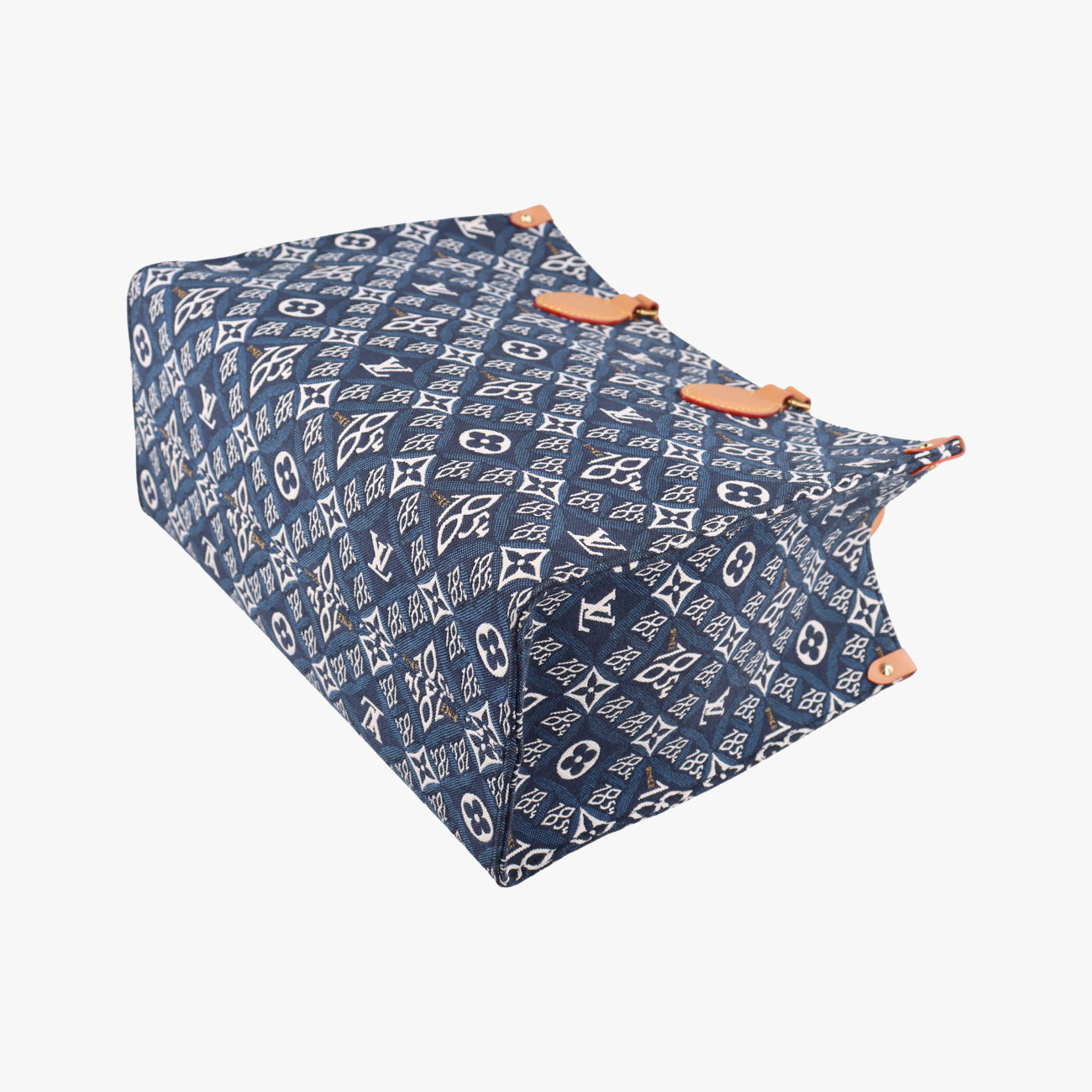 On the Go 1854 MM Navy×White×Beige monogram jacquard M57396 FL4270オンザゴー1854 MM ネイビー×ホワイト×ベージュ モノグラム ジャガード M57396 FL4270