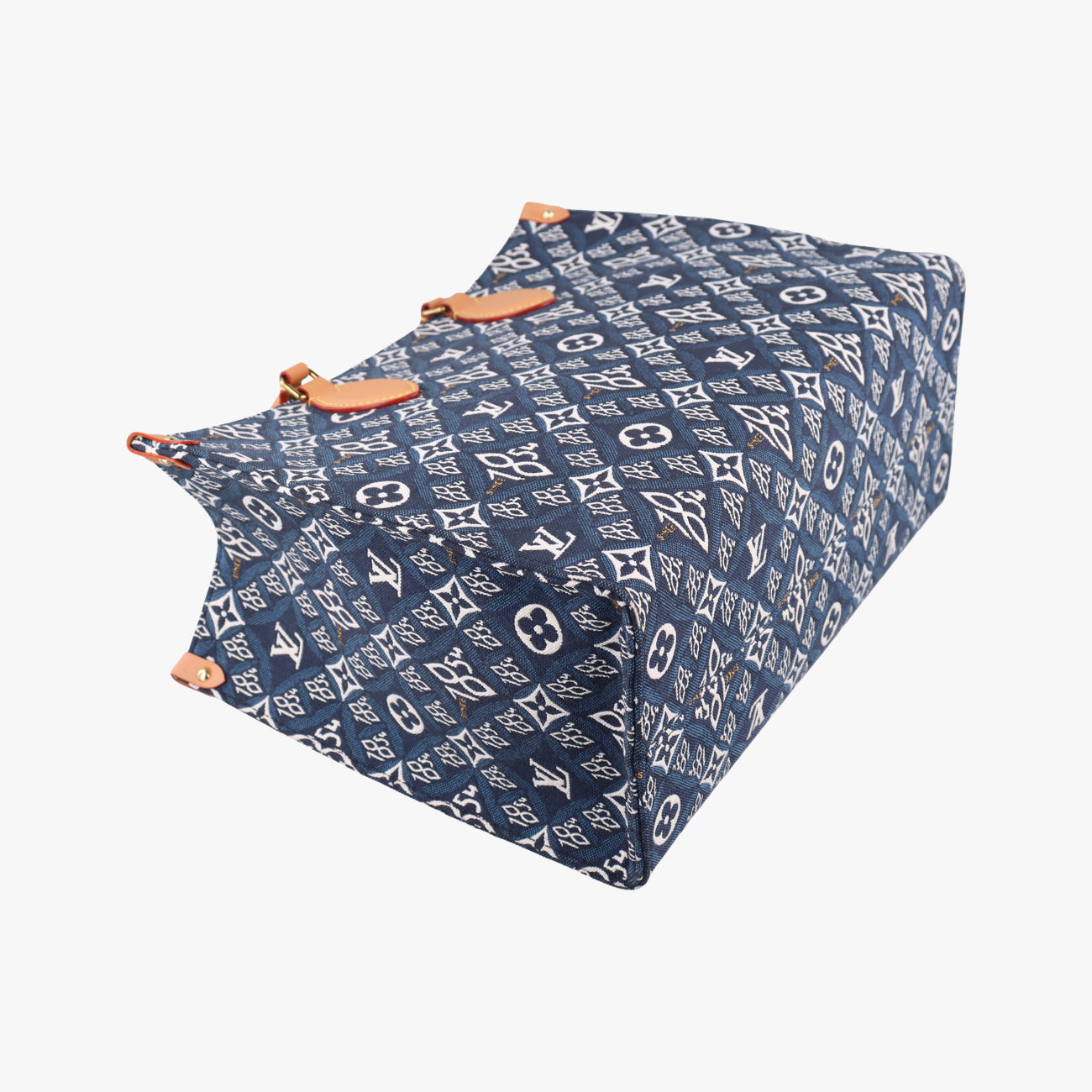 On the Go 1854 MM Navy×White×Beige monogram jacquard M57396 FL4270オンザゴー1854 MM ネイビー×ホワイト×ベージュ モノグラム ジャガード M57396 FL4270