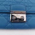 Miss Dior Cannage Blue lambskin 26-MA-0164ミス ディオール カナージュ ブルー ラムスキン 26-MA-0164