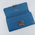 Miss Dior Cannage Blue lambskin 26-MA-0164ミス ディオール カナージュ ブルー ラムスキン 26-MA-0164