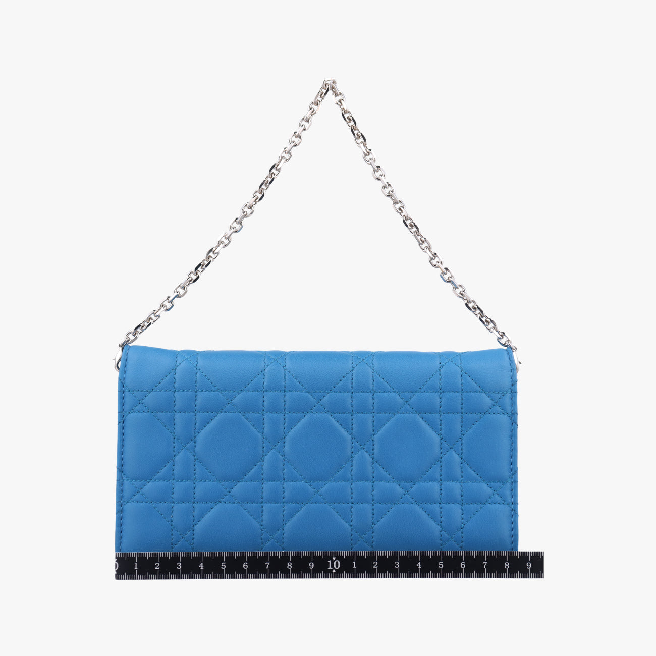 Miss Dior Cannage Blue lambskin 26-MA-0164ミス ディオール カナージュ ブルー ラムスキン 26-MA-0164