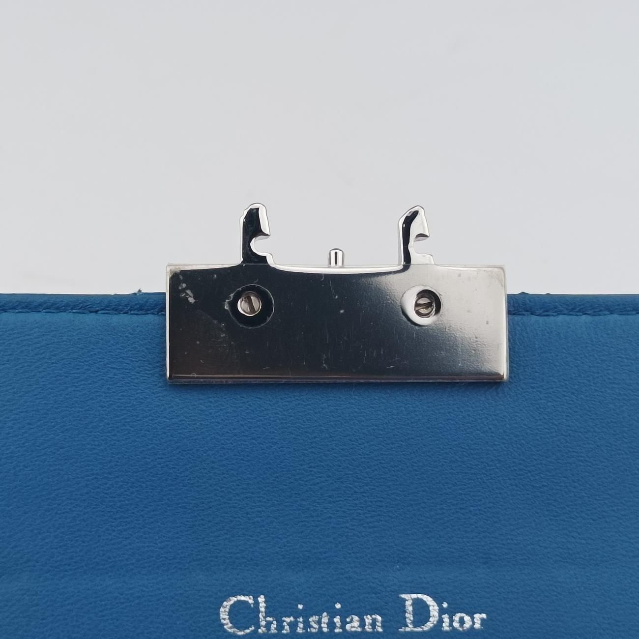 Miss Dior Cannage Blue lambskin 26-MA-0164ミス ディオール カナージュ ブルー ラムスキン 26-MA-0164