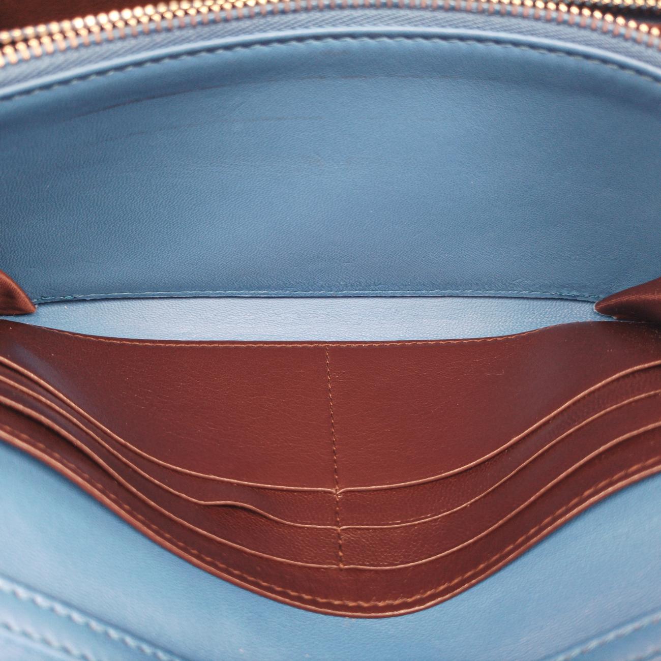 Miss Dior Cannage Blue lambskin 26-MA-0164ミス ディオール カナージュ ブルー ラムスキン 26-MA-0164