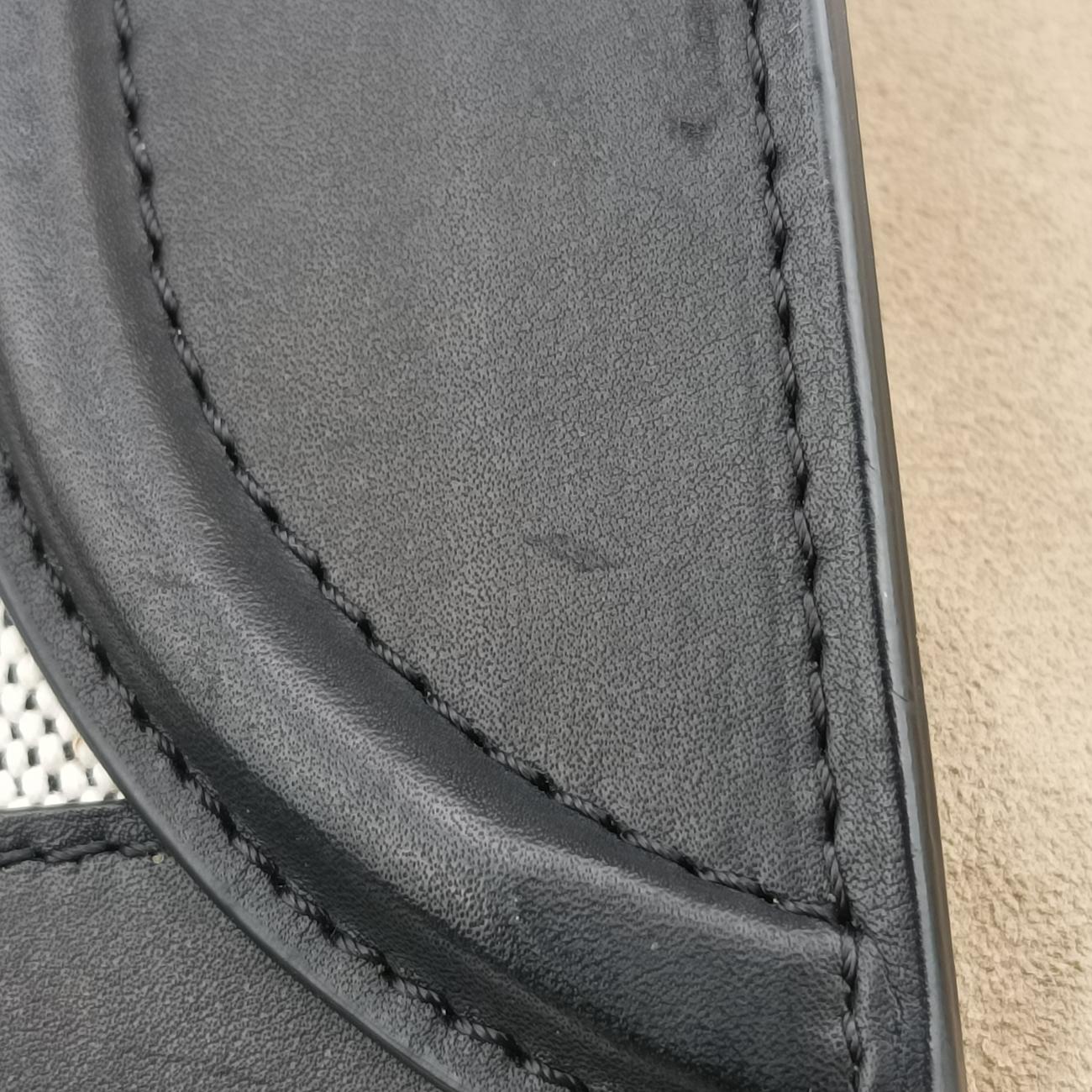 Luggage Micro shopperWhite x Black x BeigeLeather x Canvas× SuedeS-ZP-0193ラゲージマイクロショッパーホワイト×ブラック×ベージュレザー×キャンバス× スエード S-ZP-0193