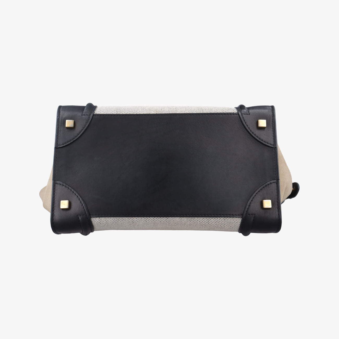 Luggage Micro shopperWhite x Black x BeigeLeather x Canvas× SuedeS-ZP-0193ラゲージマイクロショッパーホワイト×ブラック×ベージュレザー×キャンバス× スエード S-ZP-0193