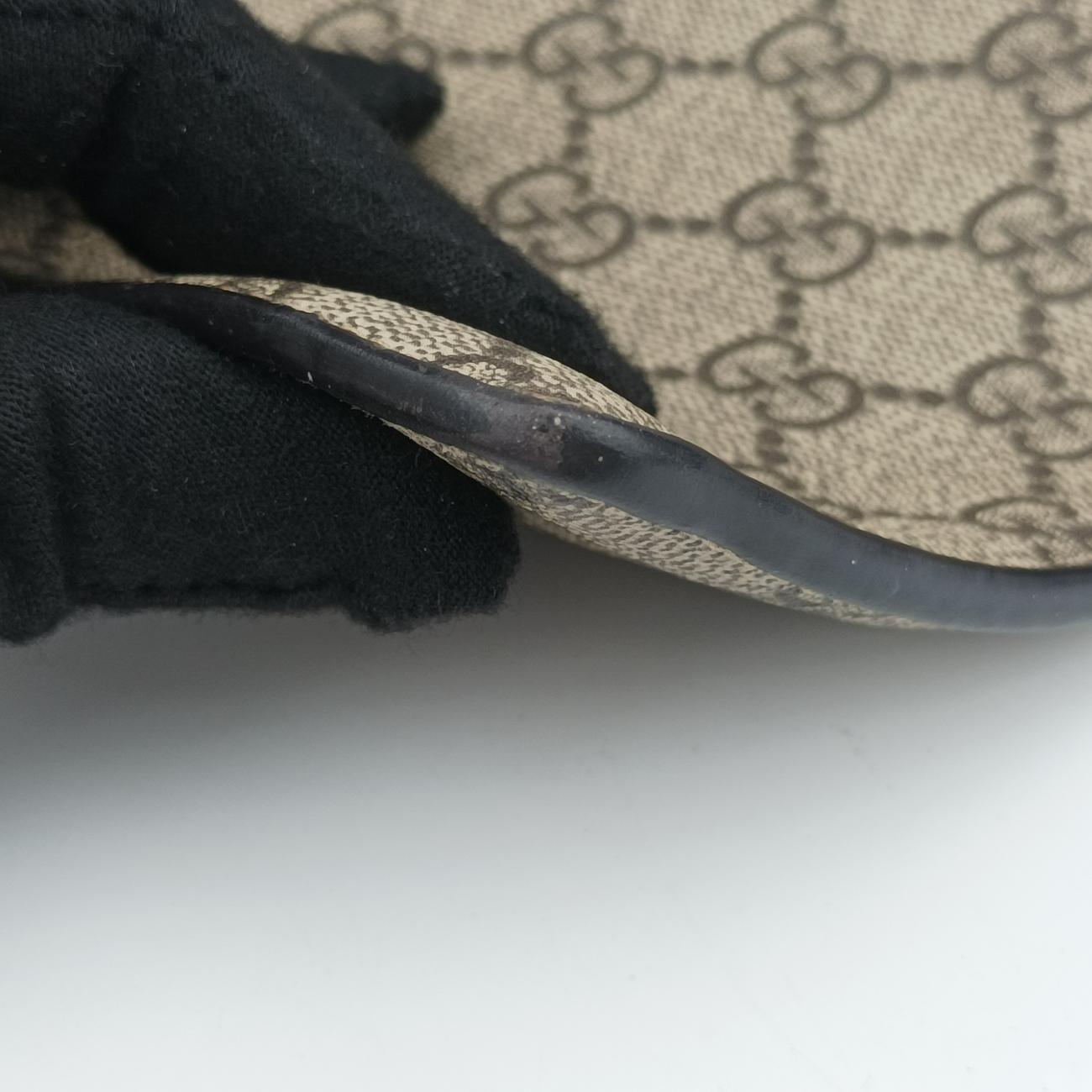 GG Supreme Brown PVC coated canvas 473956 GGスプリーム ブラウン PVCコーティングキャンバス 473956 