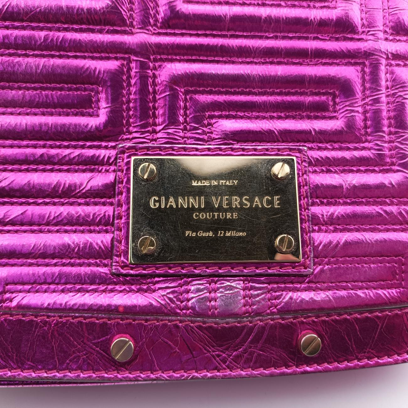 Gianni Versace Pink Leather ジャンニ ヴェルサーチ ピンク レザー 