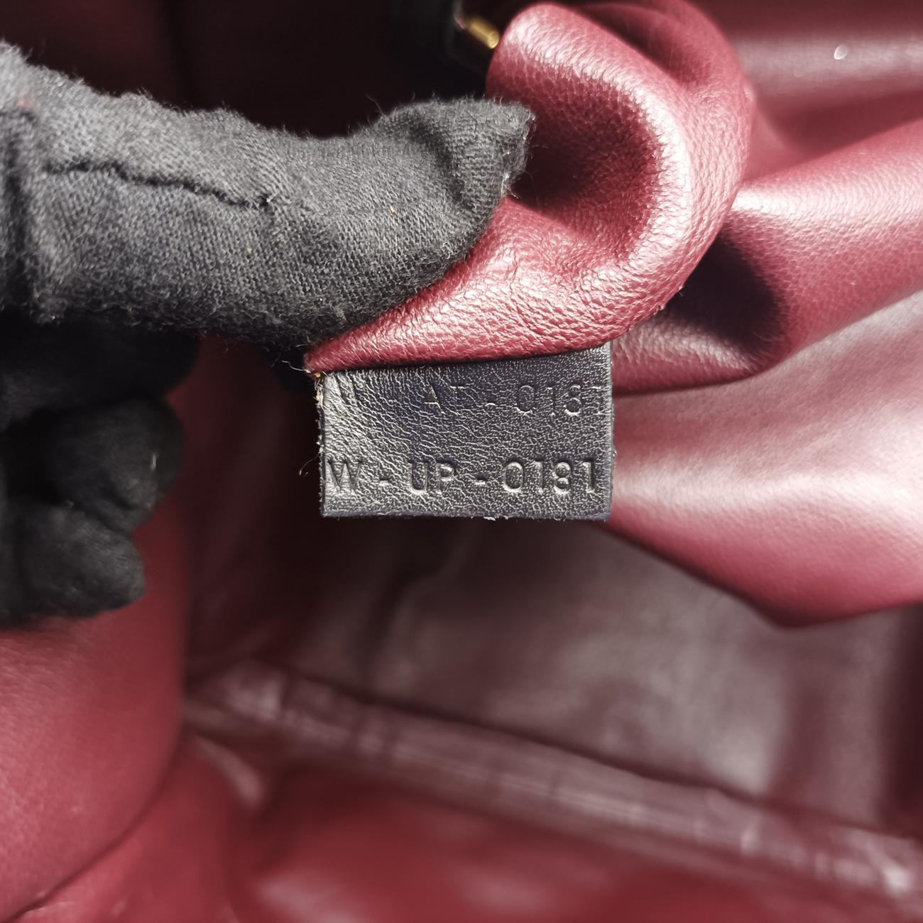 Luggage Mini Shopper Black x beige xBurgundy Leather W-AT-0181 W-UP-0181ラゲージミニショッパー ブラック×ベージュ×ワインレッド レザー W-AT-0181 W-UP-0181