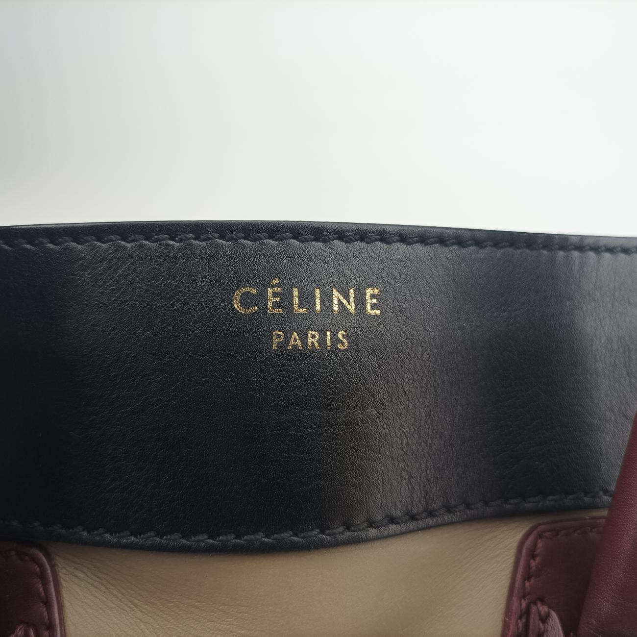 Luggage Mini Shopper Black x beige xBurgundy Leather W-AT-0181 W-UP-0181ラゲージミニショッパー ブラック×ベージュ×ワインレッド レザー W-AT-0181 W-UP-0181