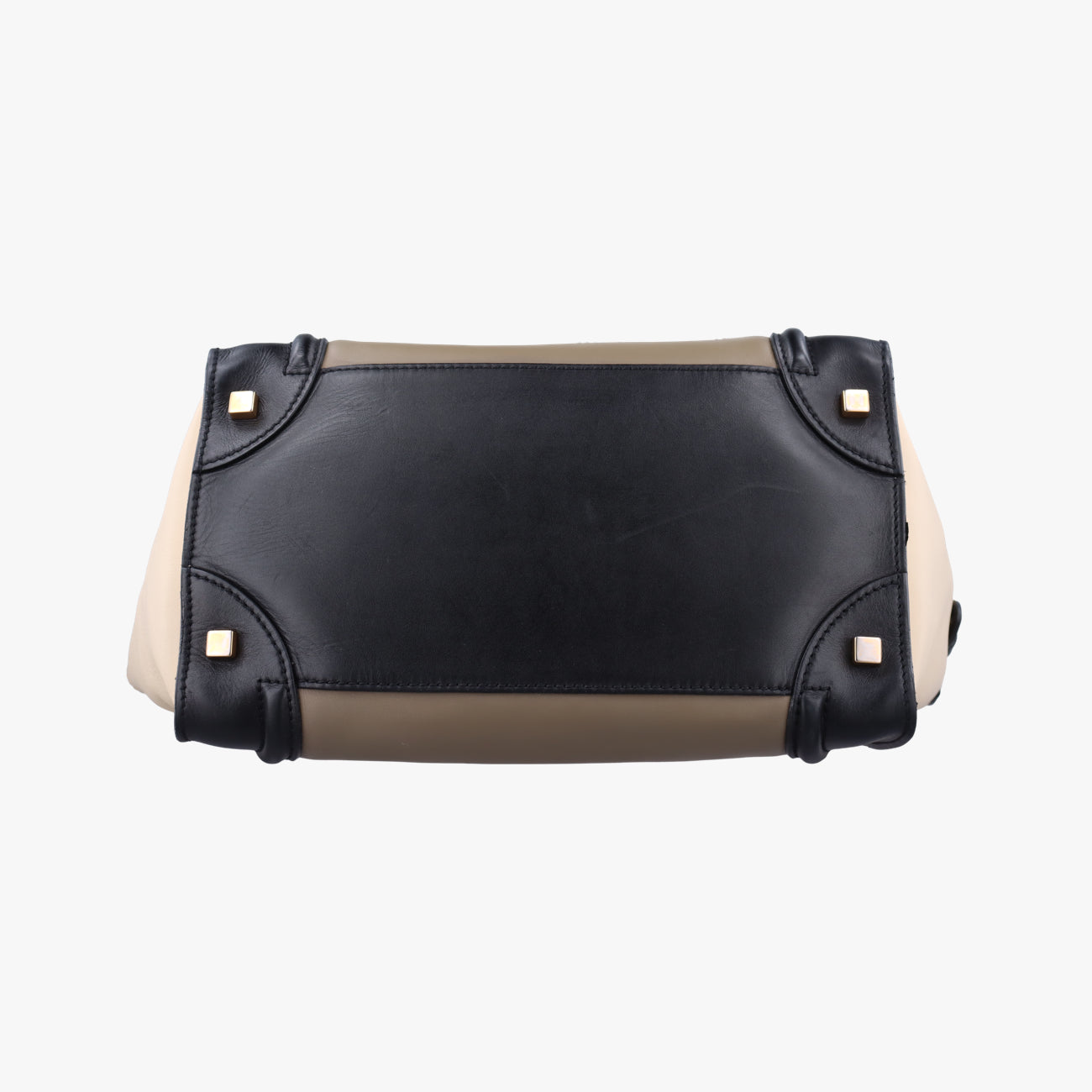 Luggage Mini Shopper Black x beige xBurgundy Leather W-AT-0181 W-UP-0181ラゲージミニショッパー ブラック×ベージュ×ワインレッド レザー W-AT-0181 W-UP-0181