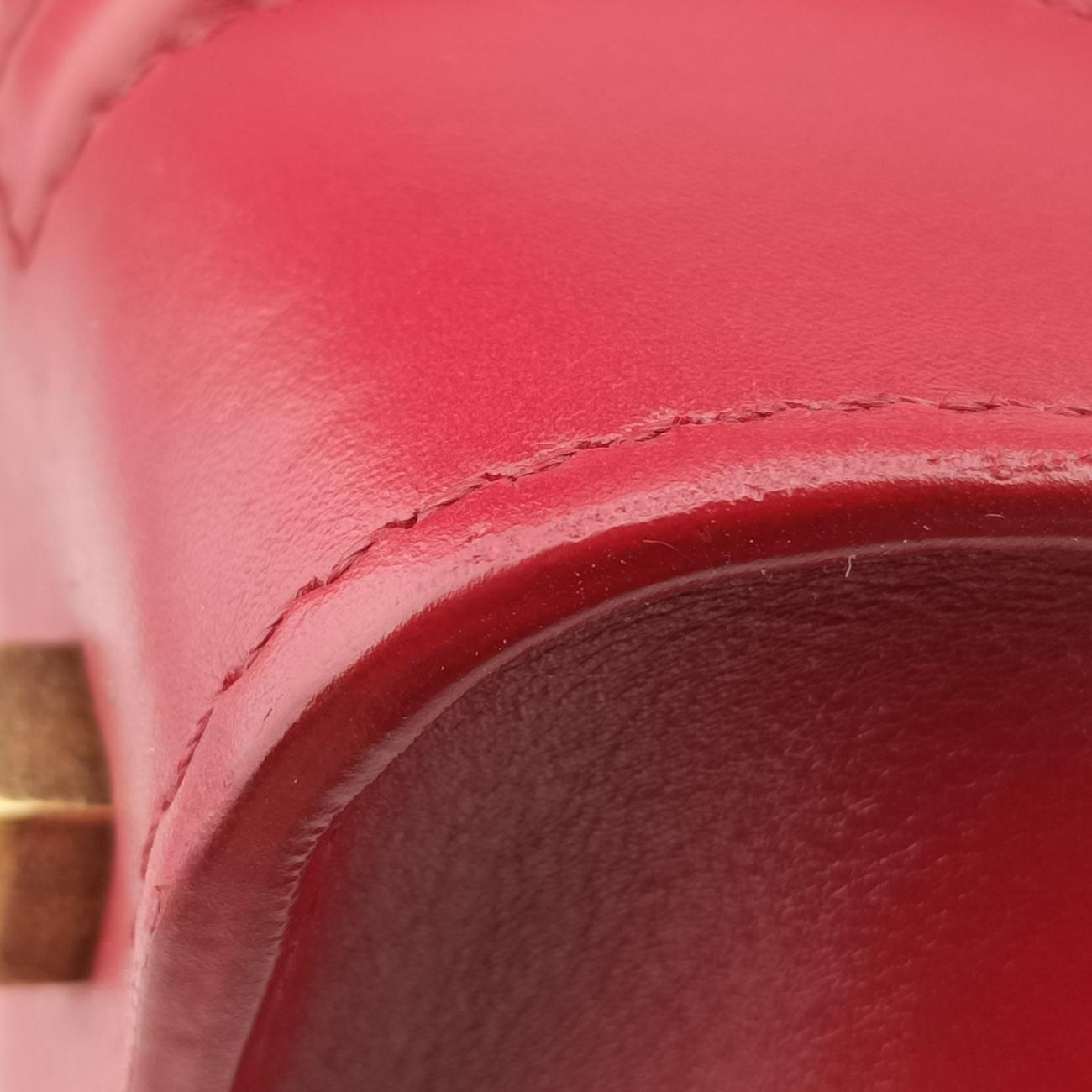 Luggage Mini Shopper Red Leather F-AT-0143 F-MM-0143ラゲージミニショッパー レッド レザー F-AT-0143 F-MM-0143