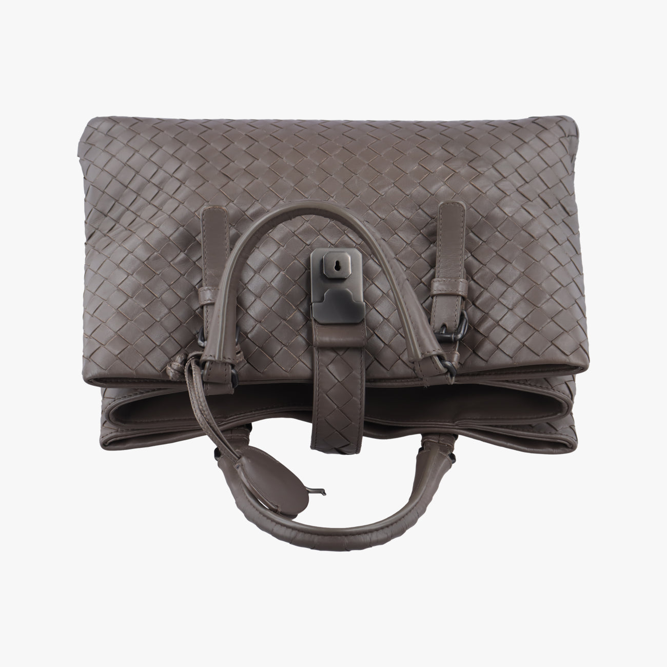 Roma Intrecciato Brown lambskin B05976535Wローマ イントレチャート ブラウン ラムスキン B05976535W