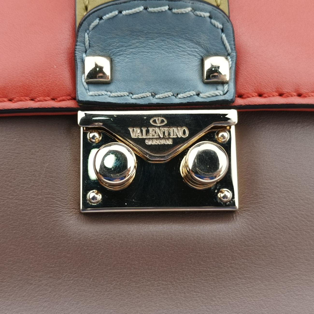 Rockstud Glam Lock Orange x Brown x Yellow x Blue Leather BL-H312VMV3ロックスタッズグラムロック オレンジ×ブラウン×イエロー×ブルー レザー BL-H312VMV3