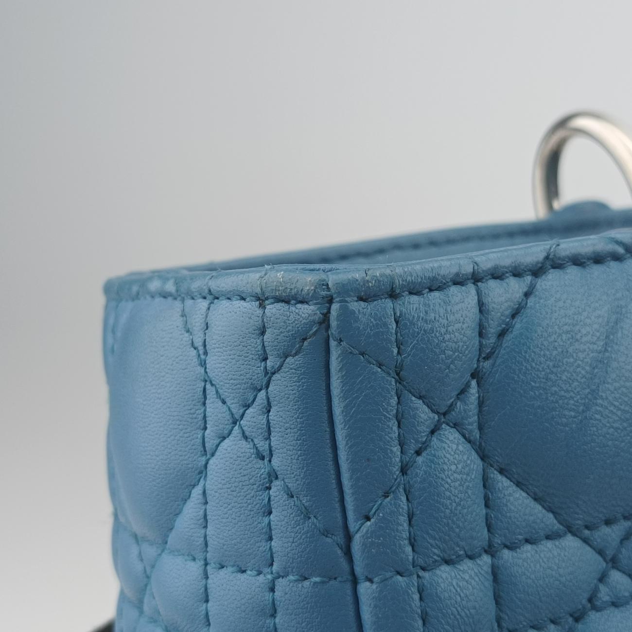 Lady Dior Blue lambskin 04-MA-1101レディディオール ブルー ラムスキン 04-MA-1101