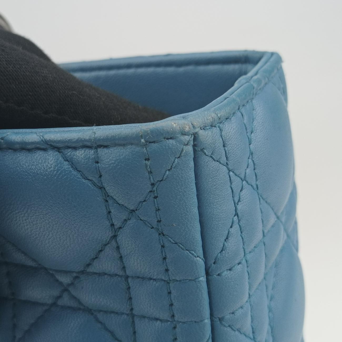 Lady Dior Blue lambskin 04-MA-1101レディディオール ブルー ラムスキン 04-MA-1101