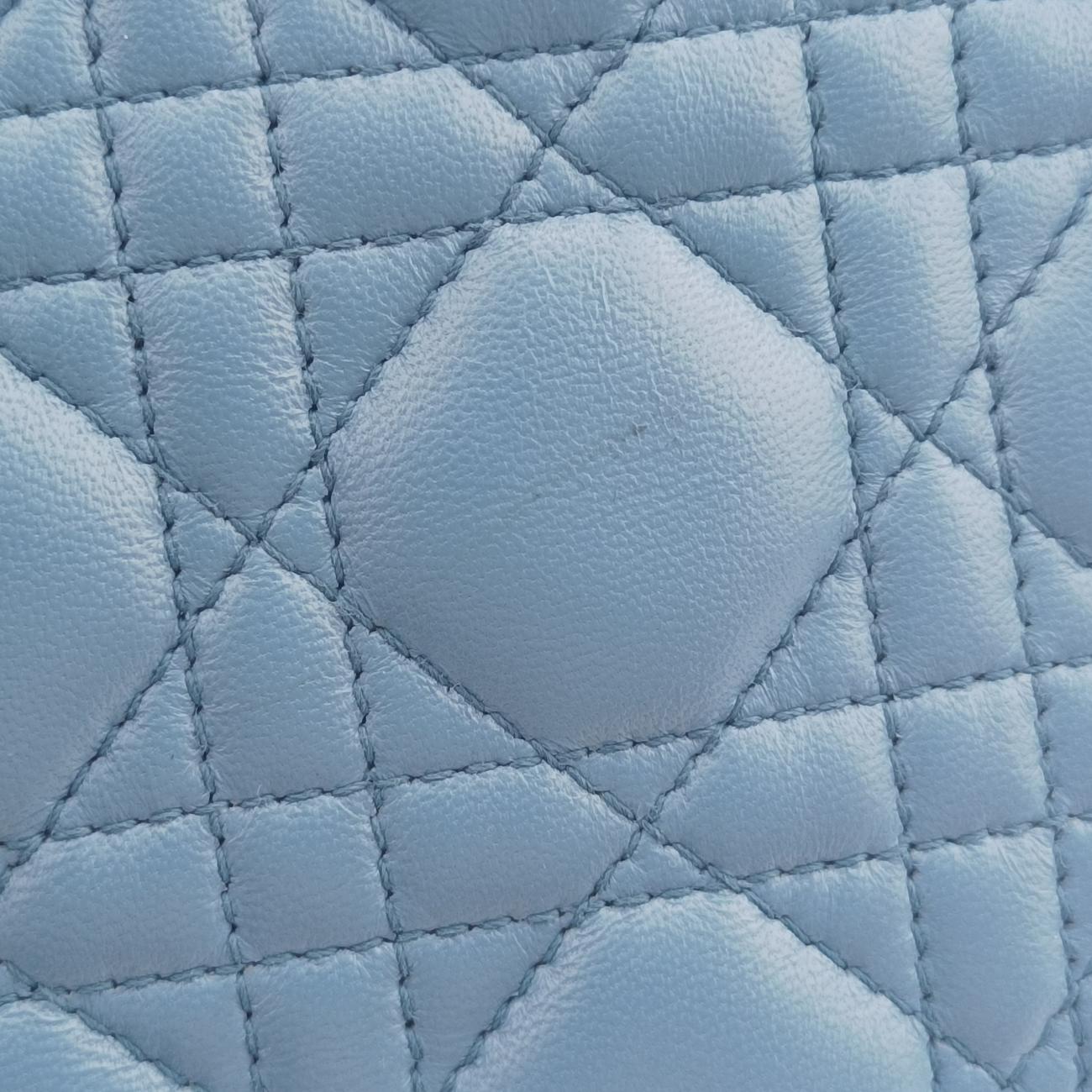 Lady Dior Blue lambskin 04-MA-1101レディディオール ブルー ラムスキン 04-MA-1101