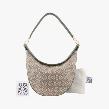 Luna Avocado Green×beige Leather×Canvas 272203ルナ アボカドグリーン×ベージュ レザー×キャンバス 272203