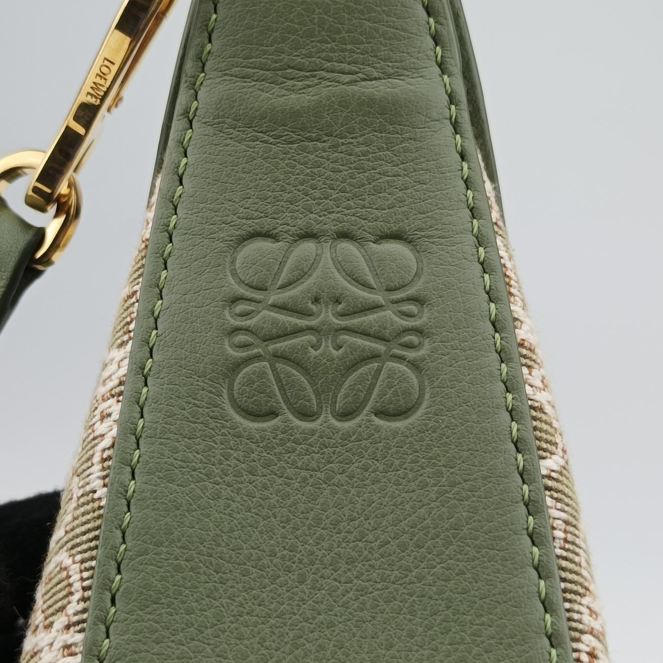 Luna Avocado Green×beige Leather×Canvas 272203ルナ アボカドグリーン×ベージュ レザー×キャンバス 272203