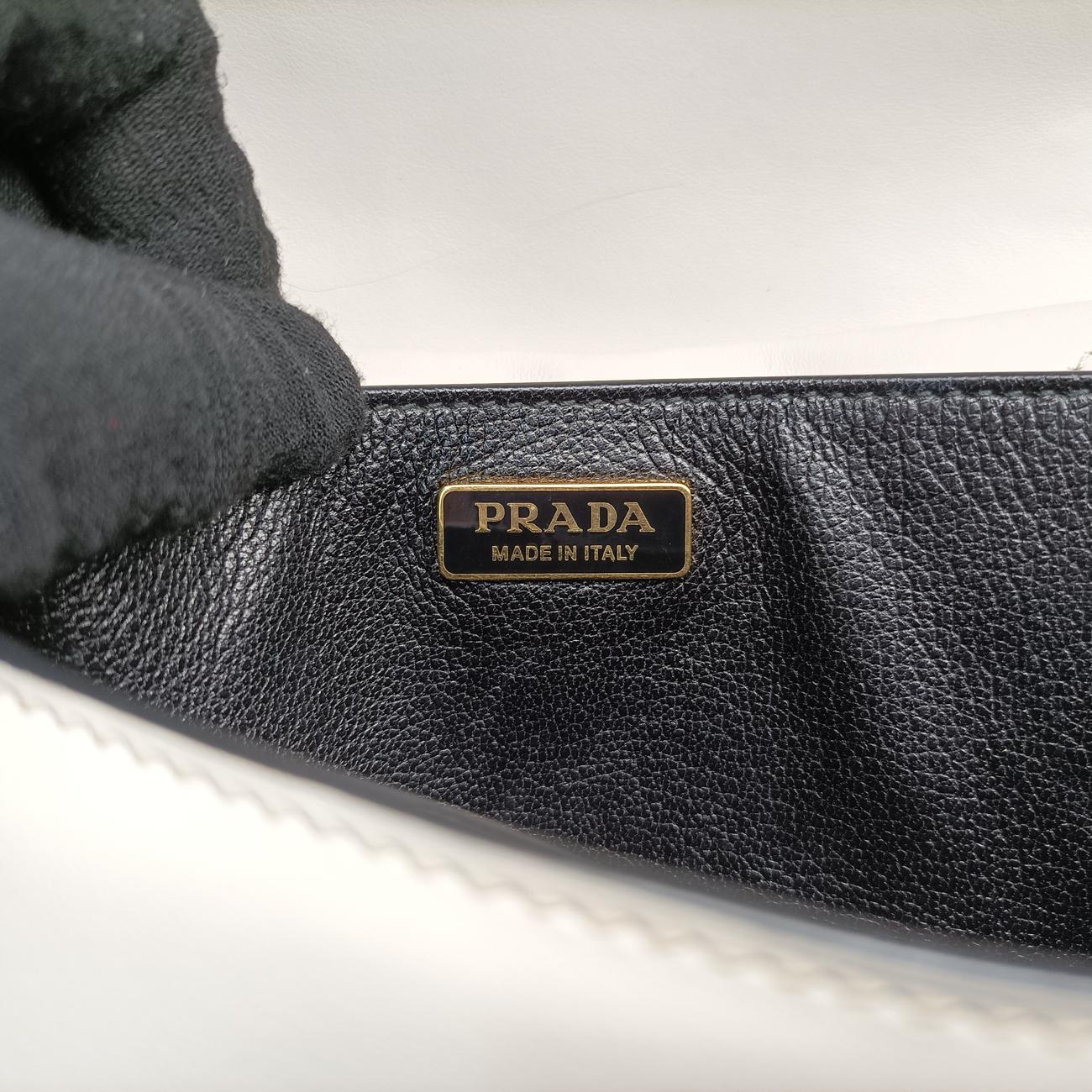 Cahier Black×white Leather 1BD045 25カイエ ブラック×ホワイト レザー 1BD045 25