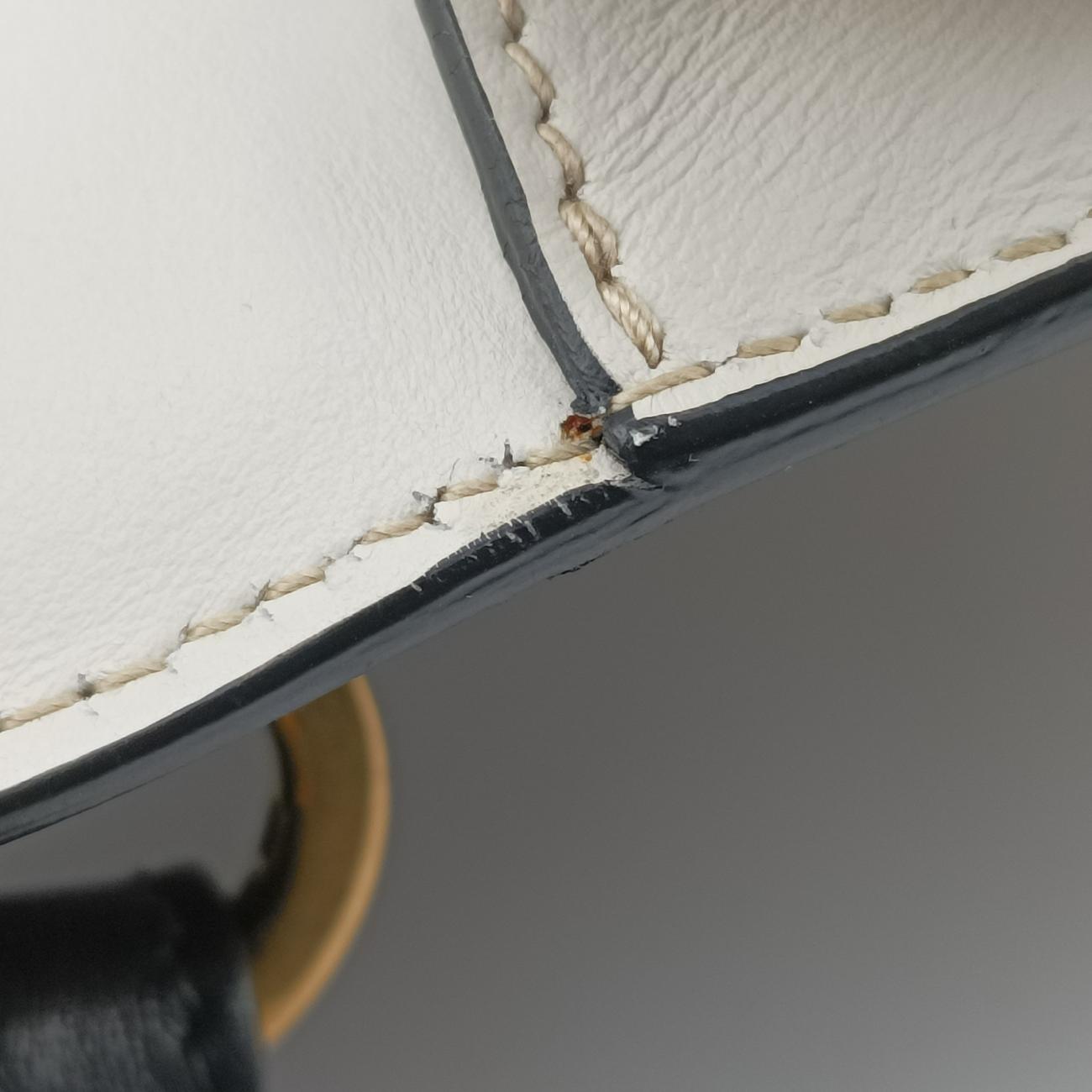 Cahier Black×white Leather 1BD045 25カイエ ブラック×ホワイト レザー 1BD045 25