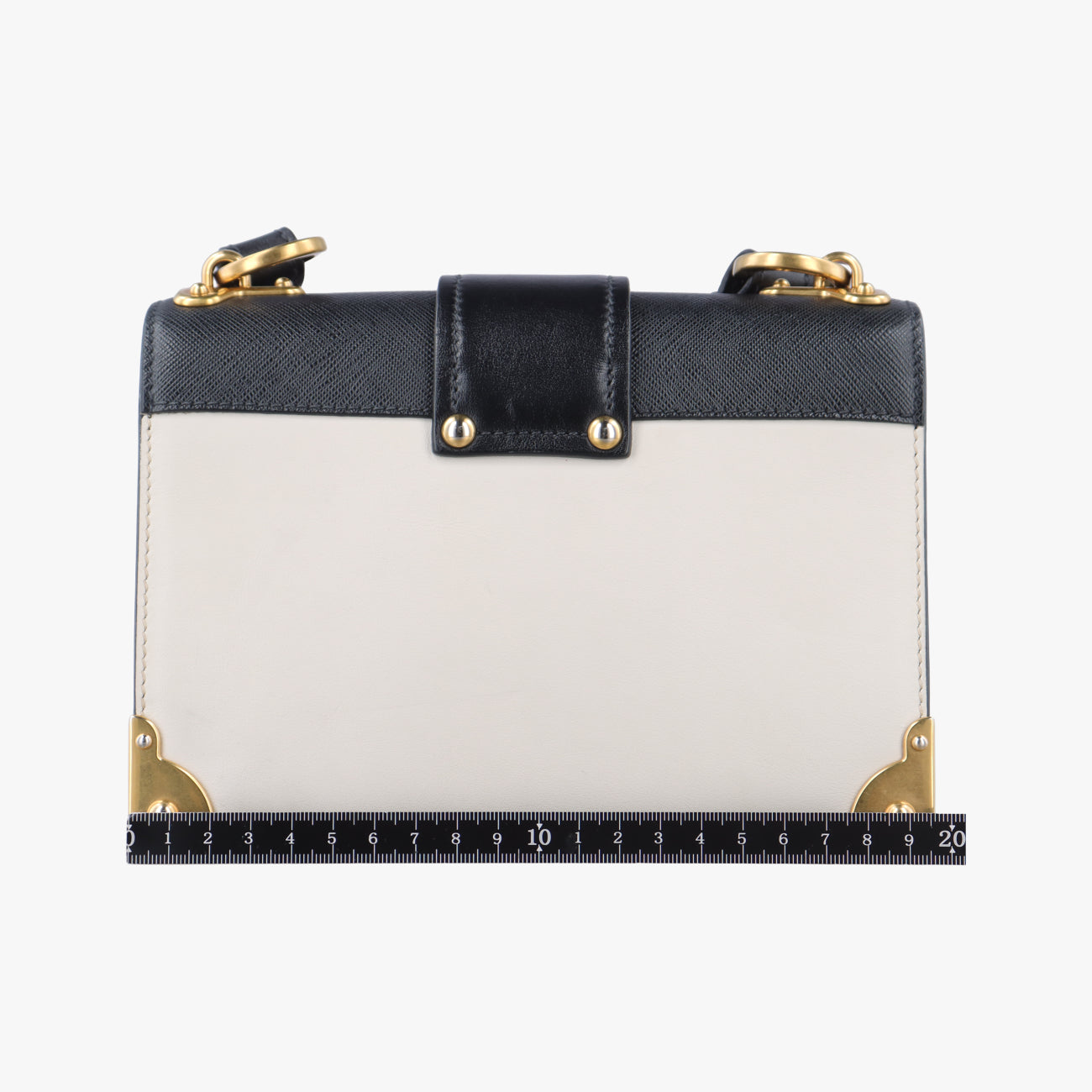 Cahier Black×white Leather 1BD045 25カイエ ブラック×ホワイト レザー 1BD045 25