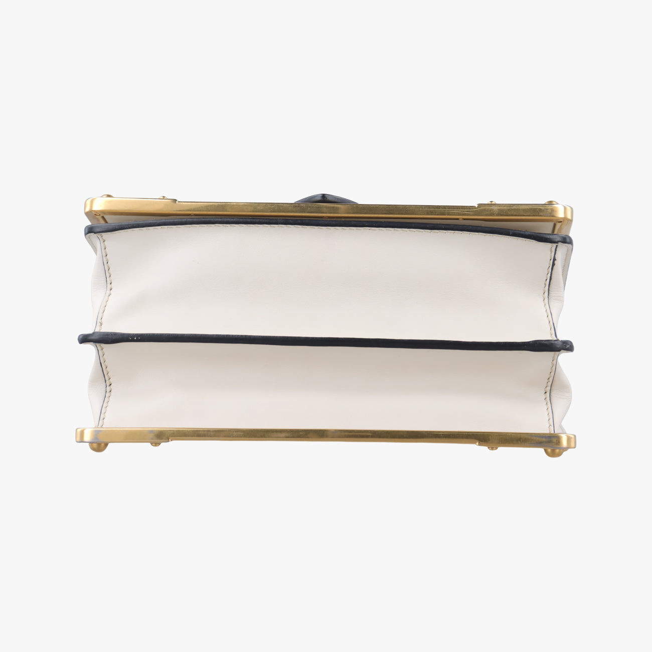 Cahier Black×white Leather 1BD045 25カイエ ブラック×ホワイト レザー 1BD045 25