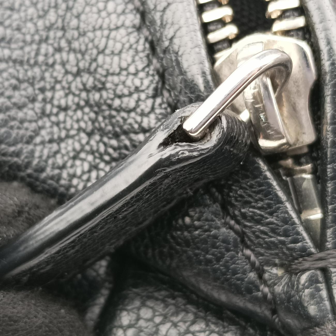 Pandora Black Leather AB A 0158パンドラ ブラック レザー AB A 0158