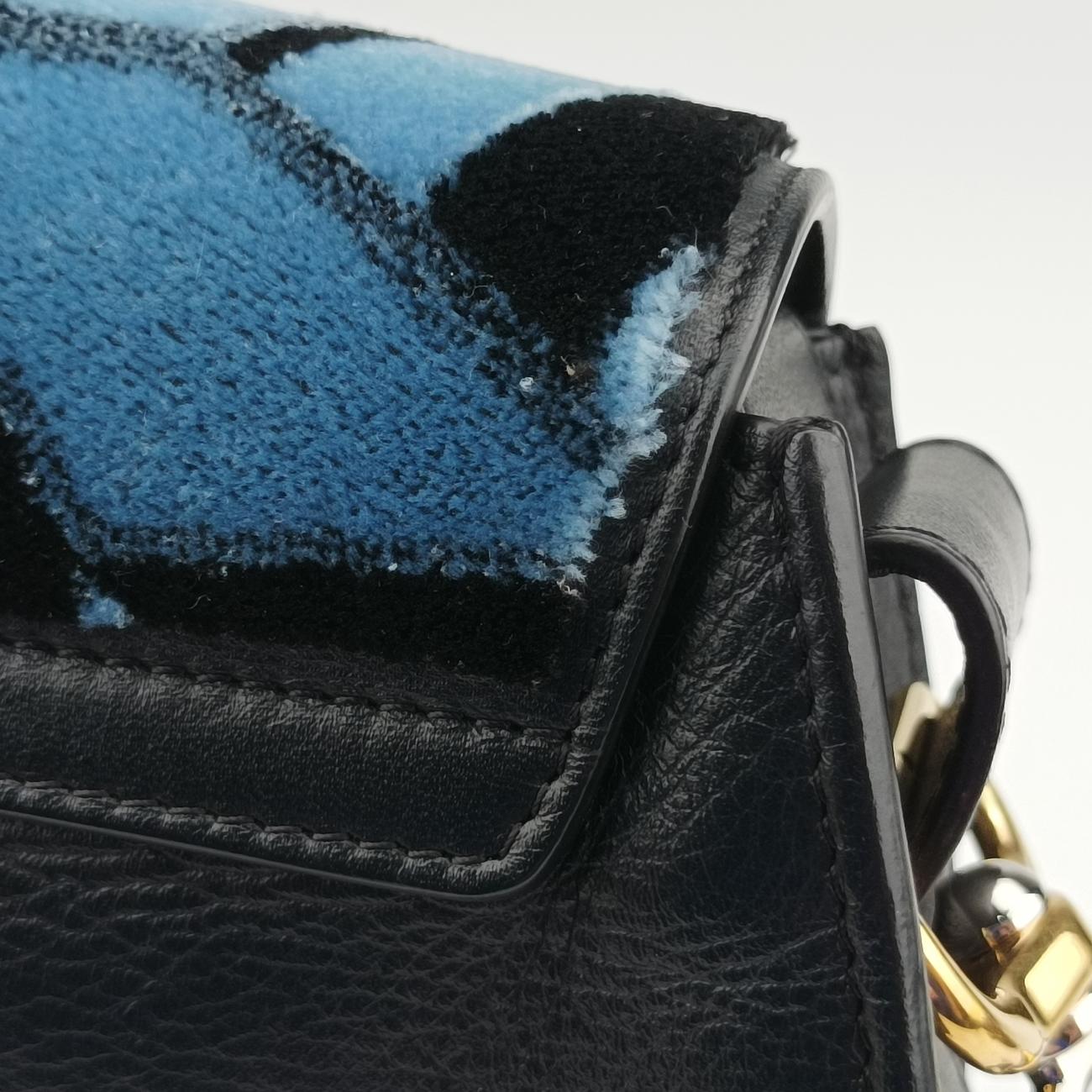 Tess Blue×Black Velour 04 18 70 65 7テス ブルー×ブラック ベロア 04 18 70 65 7